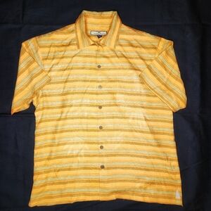 Tommy Bahama Short Sleeve Orange Hawaiian Tropic L